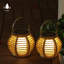 Paquet de 2 lanternes solaires pour l'extérieur - Lumières de jardin à DEL en corde de chanvre, durables et imperméables, lanterne suspendue parfaite pour l'éclairage de table, de patio et de sentier (5,5 pouces