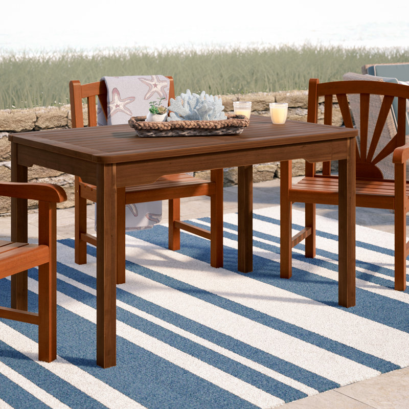 Ponce Rectangular Acacia Outdoor Dining Table