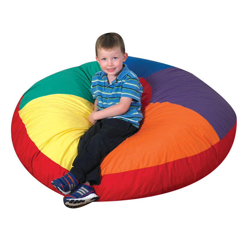 Oreiller de roue de couleur moyenne, H 7 po x l 42 po x P 42 po