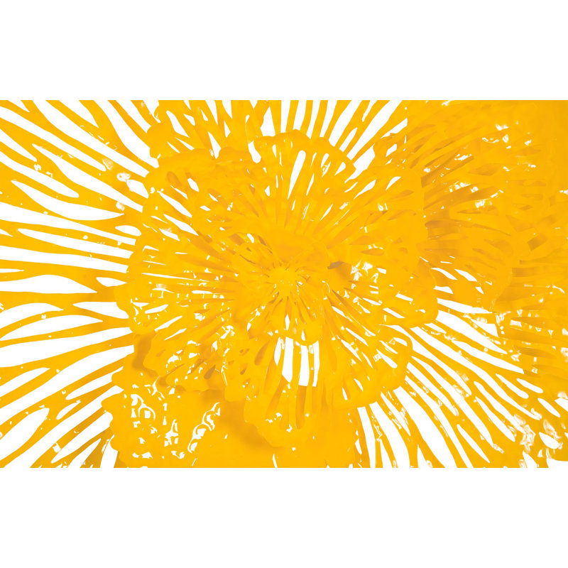 Flower Wall Décor, Yellow