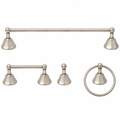 Ensemble de quincaillerie d'accessoires de salle de bain 4 pièces Mississippi P4BMIS18