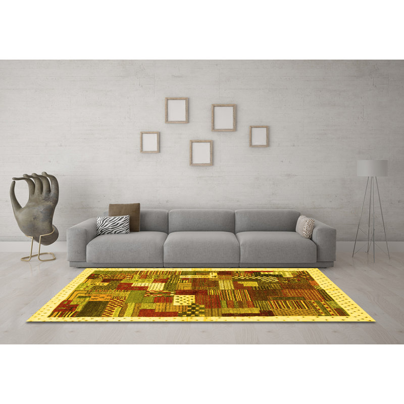 Performance Patchwork Indoor Rug, Square 7'