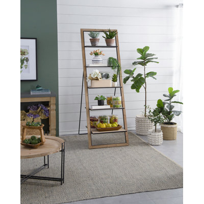 Étagère en bois rustique 24,8 x 26,4 x 72,4 po