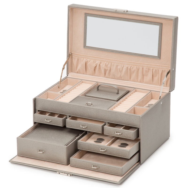 Fallynn Jewelry Box, Gray