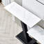 Console moderne de 47,2 po, forme exquise, structure en métal avec patins réglables pour l'entrée, le couloir, le salon et le bureau-587711097