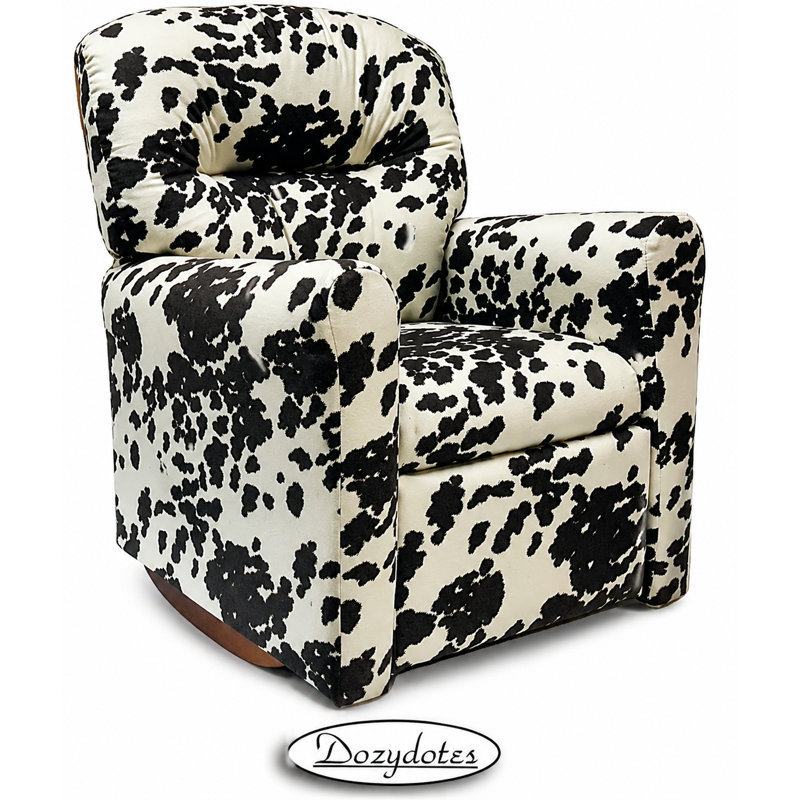 Kids Rocker Recliner Chair in Mocha Hide, Mocha Hide