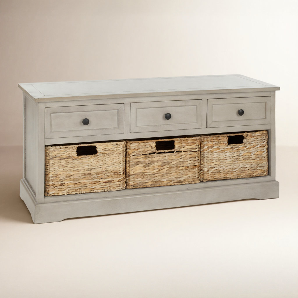 Adayla 42" Entryway Bench, Vintage Gray