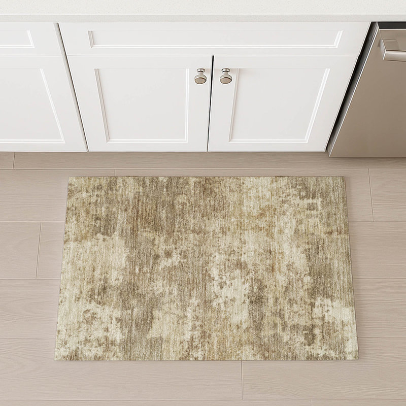 Machine Washable Indoor/Outdoor Wagenen ACN2366 Abstract Rug, Rectangle 1'8" x 2'6"