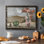 Vase de fleurs roses II - reproduction d'un seul cadre photo sur toile
