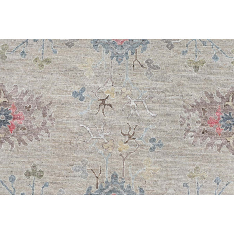 Oushak Collection, Transitional One-of-a-Kind Rectangle 7'9" X 9'9" Hand Knotted Area Rug