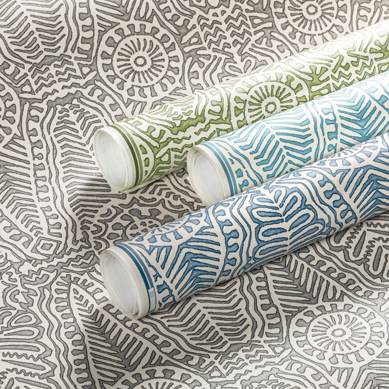 Avondale Drayton 33' L x 27" W Wallpaper Roll, Moss