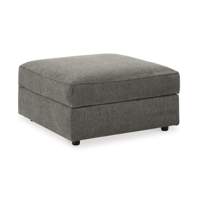 Orleanne Upholstered Ottoman, Gray
