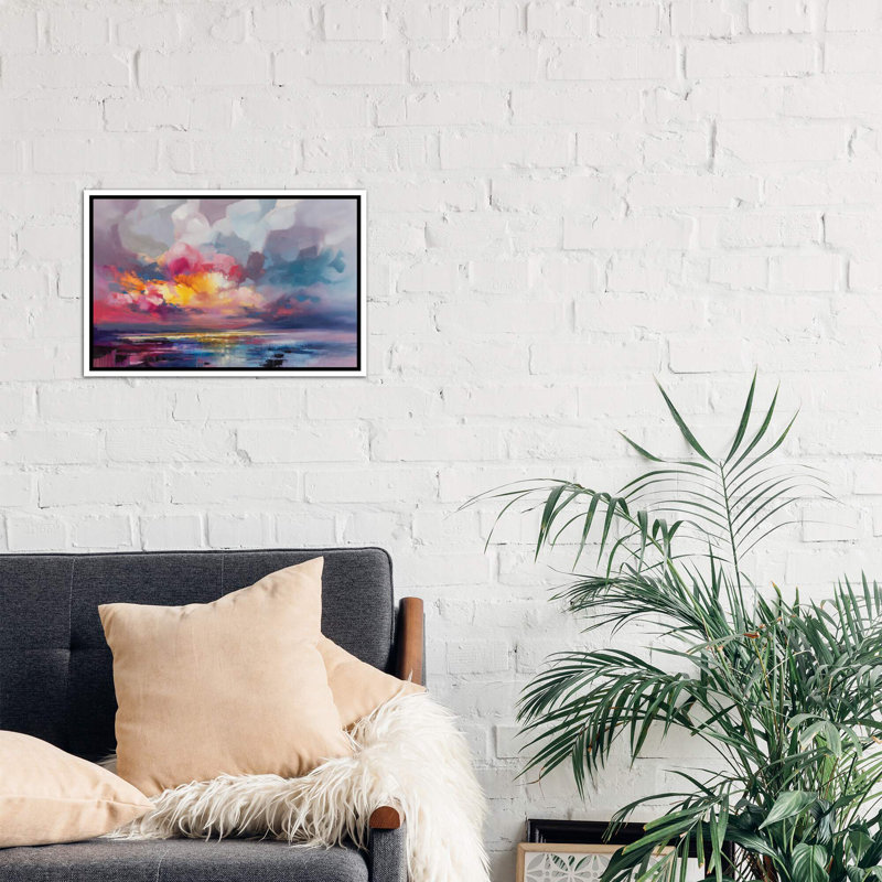 « deplacement » par scott naismith-reproduction d’art, Toile blanche encadrée, H 18 po x l 26 po x P 1,5 po
