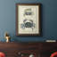 Antique Blue Crabs II - peinture sur toile encadrée-1575595104