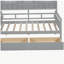 Lit de jour, structure de lit en bois, avec table de chevet et deux tiroirs-121110657-121110659