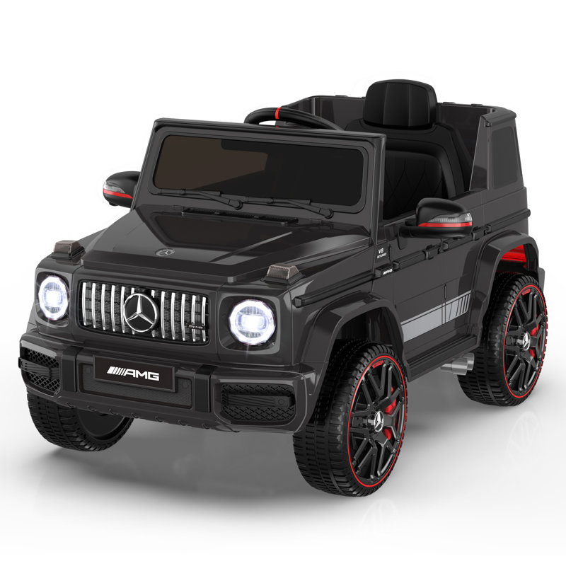 ARBELI 12 Volt 1 Seater All-Terrain Vehicles Battery Powered Ride On Toy with Remote Control, Black