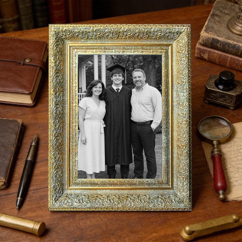 Cadre photo doré antique 1PC pour photos et cadeaux de Noël 11 "x 14", Antique Gold, 1, L 11 po x H 14 po