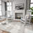 3-Piece Rocking Chair Set With Coffee Table-1088183632