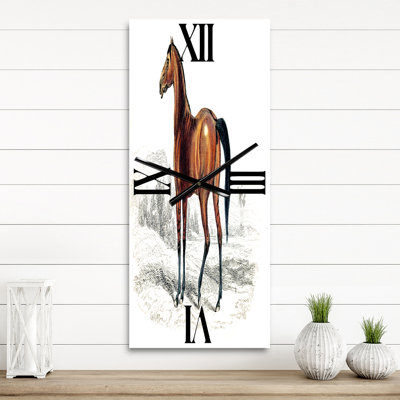 Horloge murale cheval