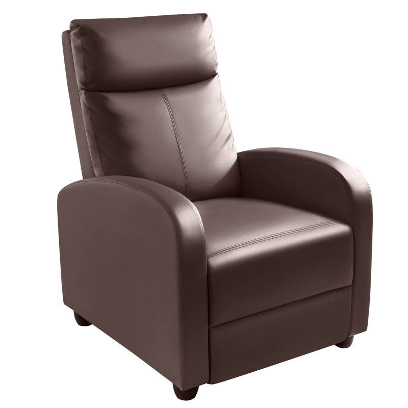 Recliner Chair with Lumbar Support, Brown