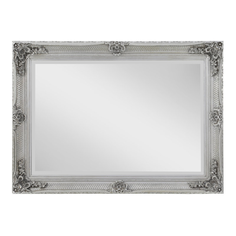 Lindsay Wood Flat Wall Mirror, Silver
