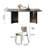 Brown Luxury Marble Rectangular Dining Table Sets-104367396-130774321