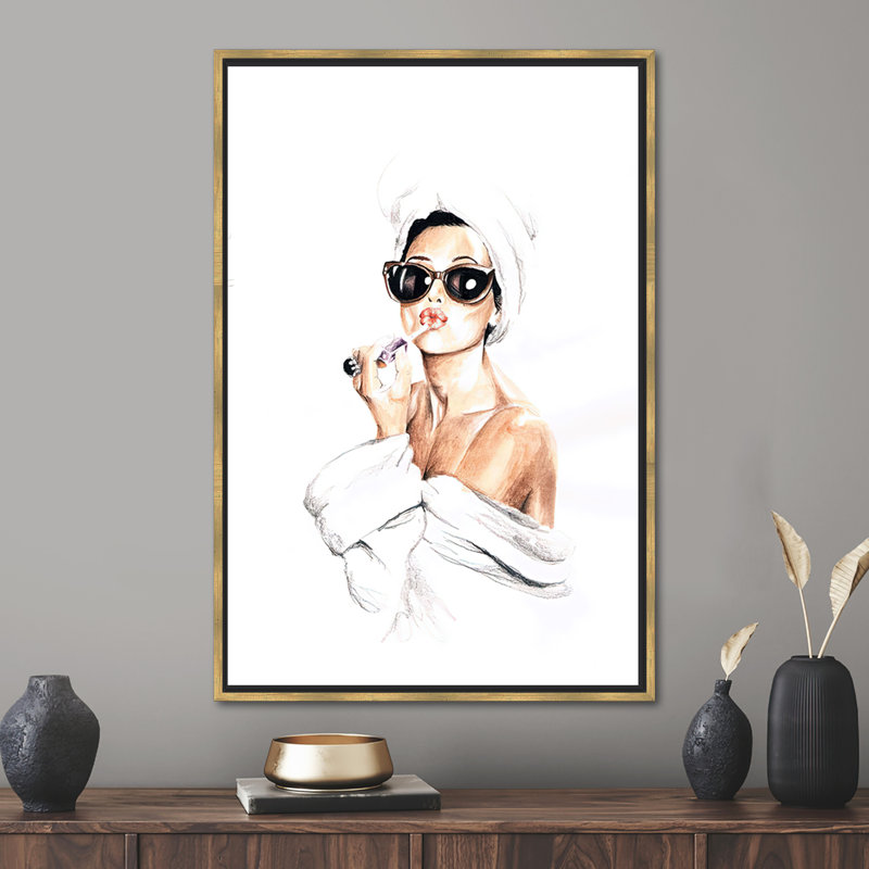 Print on Canvas, Gold Floater Framed, 20 cm H x 30 cm W