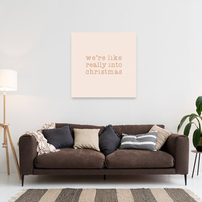 We'Re Really Into Christmas Abstract Contemporary Landscape Nature, impression d'art mural