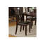 Ensemble de 2 chaises d'appoint simples et contemporaines en simili cuir