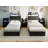 Kaiwei Storage Headboard With Led Lights & Charging Station - Industrial Metal And Wood-287403708-287403697