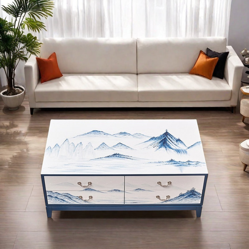 Classic solid wood coffee table