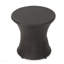 Table de bout 19 po (sans plateau en verre), table de bout, brun-1965518264