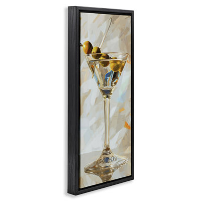  Art mural neutre sur toile Martini par LSR Design Studio
