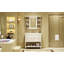 Meuble-lavabo de 36 po avec armoire à pharmacie, armoire à miroir moderne avec tablette réglable, armoire de rangement pour salle de bain à 4 tiroirs, armoire de rangement pour cadre de salle de bain en bois massif-102299644