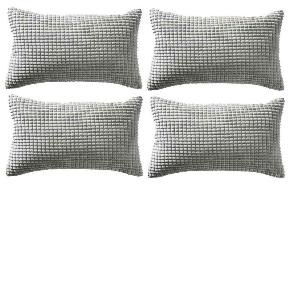 Set Of 4 Throw Corduroy Soft Corn Cushion Covers (Set of 4) WARISI