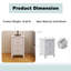 Table de chevet blanche avec 2 tiroirs