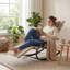 Ensemble de 2 chaises longues de patio ergonomiques réglables - Fauteuil inclinable d'extérieur avec textilène respirant, acier toutes saisons, coussin, base antidérapante, capacité de 300 lb, brun - assemblage facile, spécifications: 2