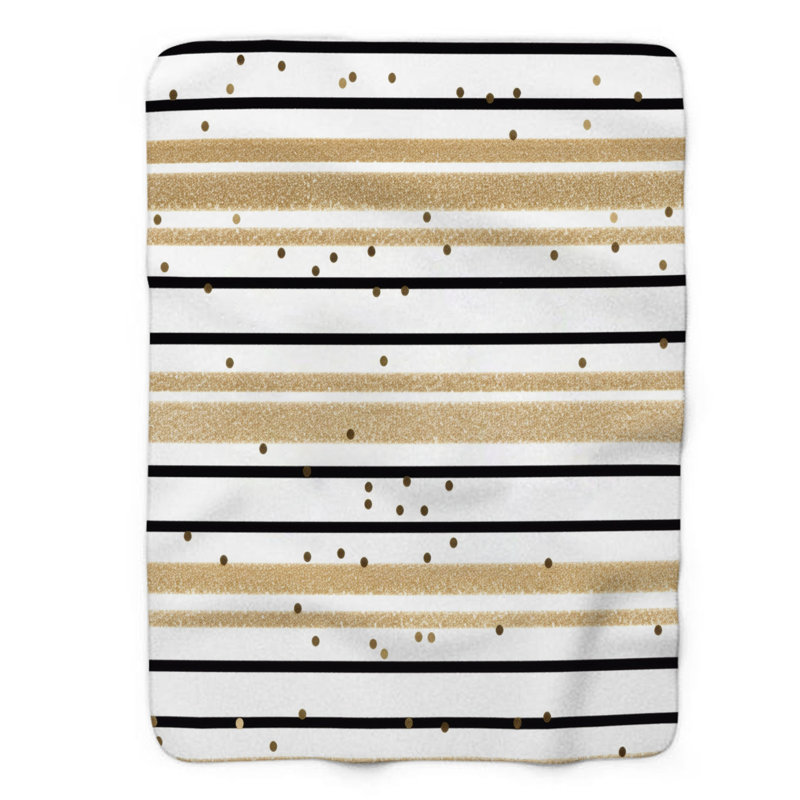 Shiny Grad - Couverture sherpa de qualité supérieure 1 pièce, L 50 po x L 60 po