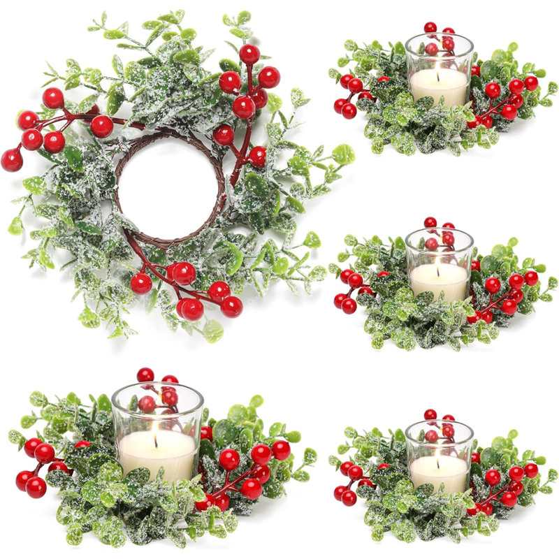 2.5'' H Wood Tabletop Candle Accessories