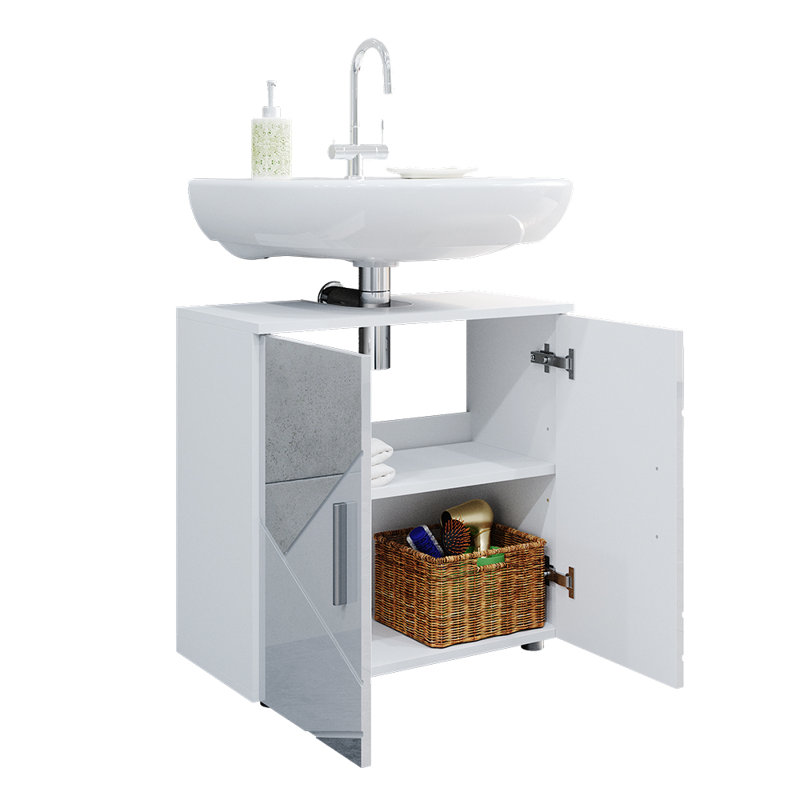 Chablis 60 mm Single Double Bathroom Vanity Base