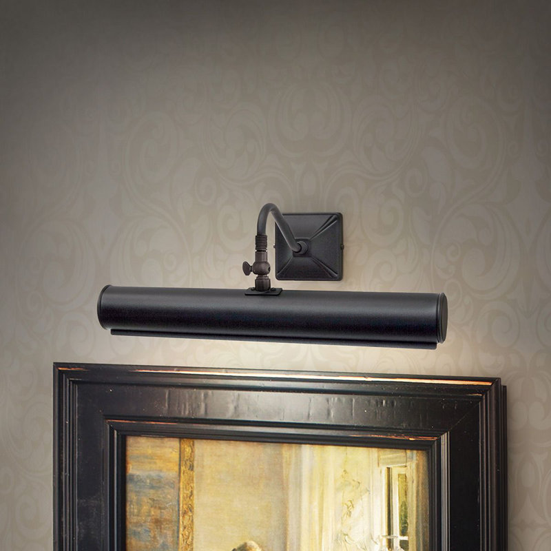 Leo Picture Light, 5.5" H x 14" W x 8" D, Black
