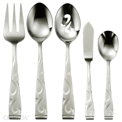 Oneida Tuscany 5 Piece Flatware Serving Set, 18/0 Stainless Steel