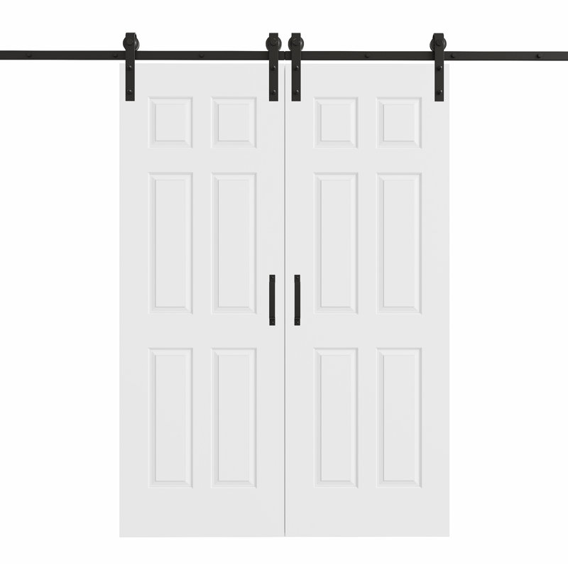 Porte de grange coulissante en bois 80 pi avec 80 po, 56 po x 80 po