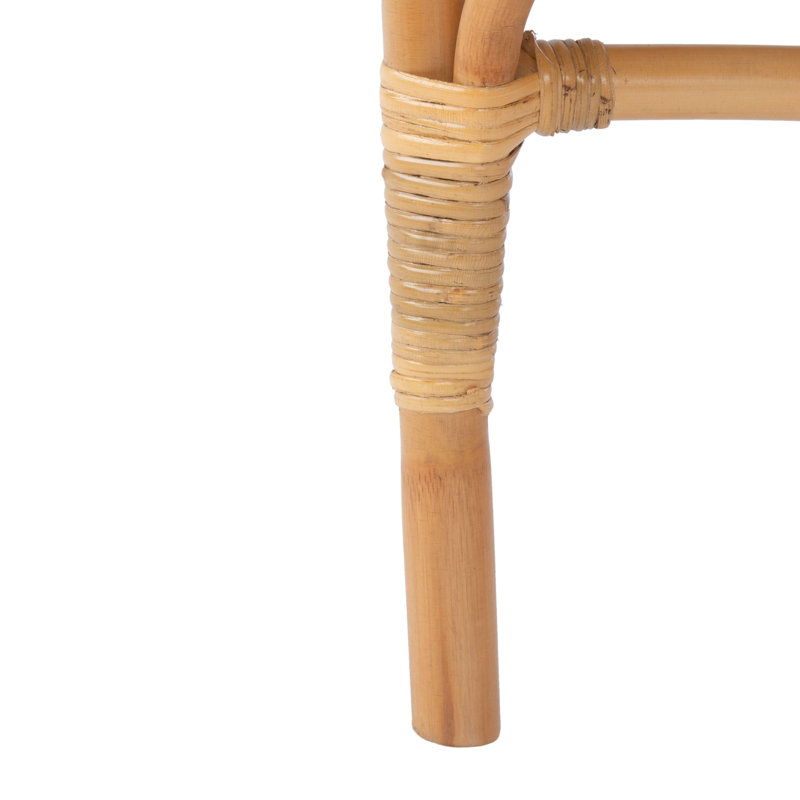 Chaise avec accoudoirs en lin Lucia, Naturel