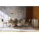 Aphelion Glass Top Metal Base Dining Table