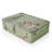 Vintage Letter Paper Cookie Container Decorative Secret Box With Key And Lock, Green