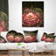 Fractale fleur abstraite rose - coussin imprimé floral-30727990-30727994