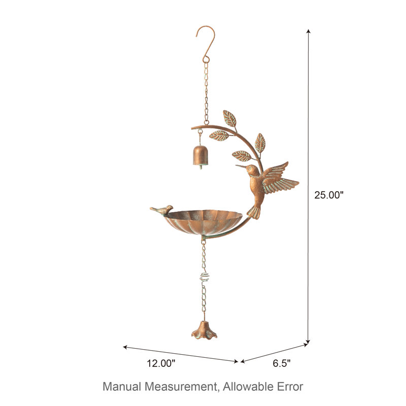 Mangeoire d'oiseau suspendue 25 po H
