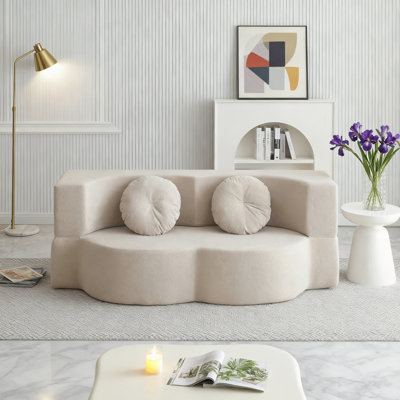 Canapé-lit avec coussin