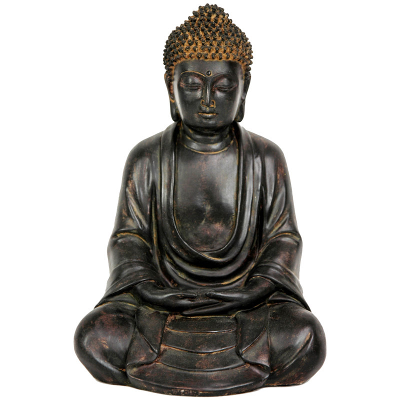 Japanese Sitting Buddha Garden Statue